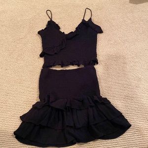 Black Skirt Set